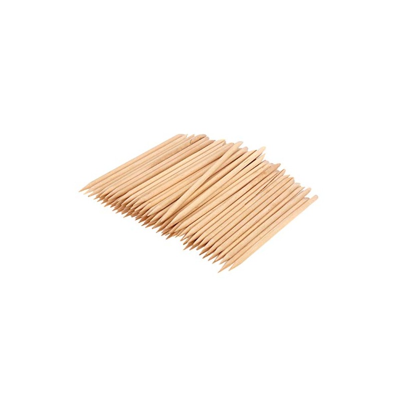 PROFICO Pack of 50 Wooden Sticks | Orange Wooden Sticks