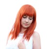 Prettyland C1297 - Mid Medium Length 45cm Straight Layered Fringed