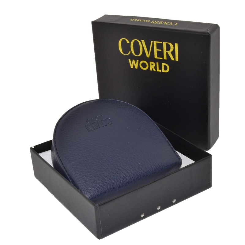 COVERI Tacco Men's Genuine Leather Coin Purse, blue
