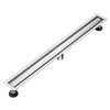 24 inch Linear Shower Drain with Tile Insert Grate Cover,
