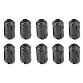 Rebower Clip-on Ferrite Ring Core- 7mm / Black / 10pcs