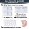 Ear Piercing Kit, Anzero 2 Pcs Disposable Ear Piercing Gun
