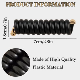 2pcs Spiral Hair Ties,High Elasticity and No Crease Hair Buckle for Women, Fashion Waterproof Ponytail Braid Hair Band,Coils Accessories Not Damage Hair