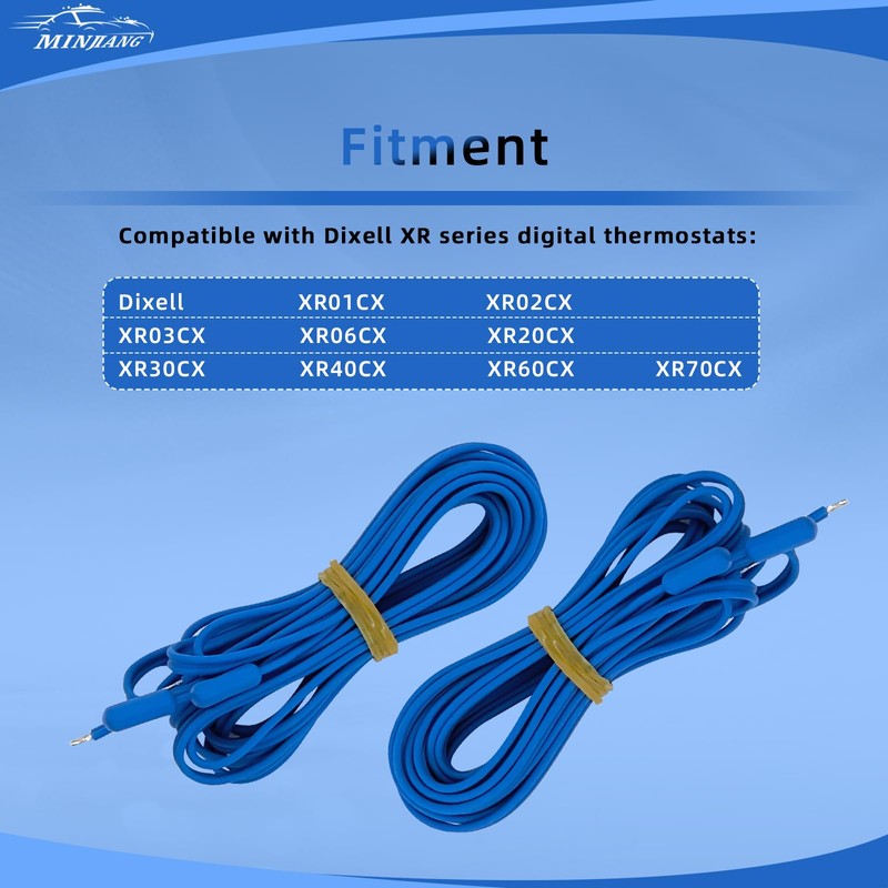 2Pcs NTC Temperature Sensor Probe for Digital Temperature Thermostat Controller