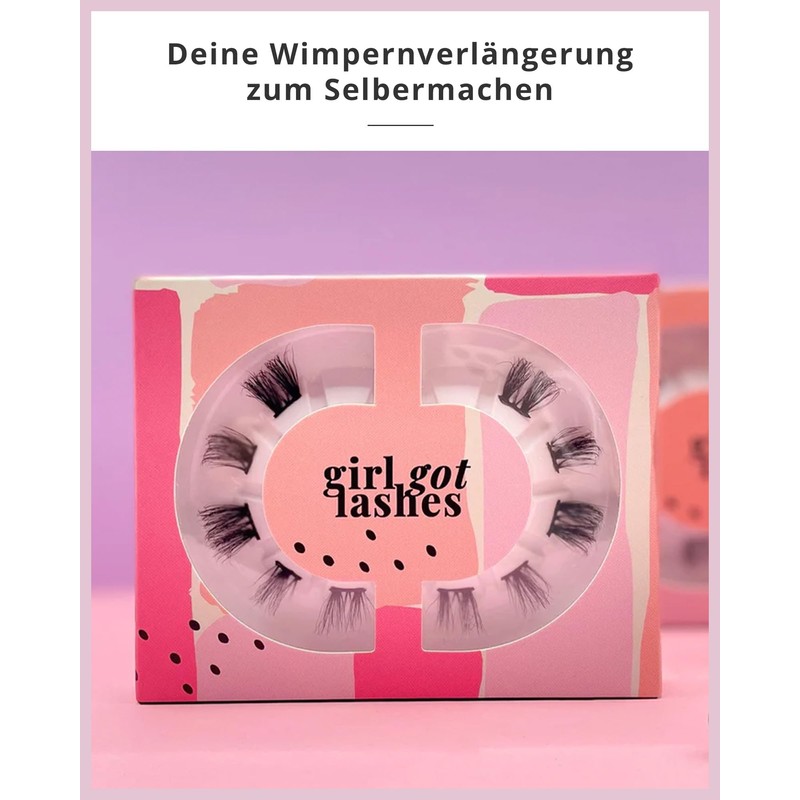 GirlGotLashes Mini Box Dear Darling (Long), Eyelash Extensions for Home