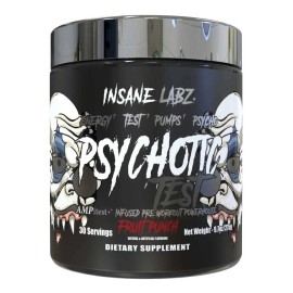 Pre Entreno Insane Labz Psychotic Test 30 Servicios Dlc Pt1 Sabor Ponche De Frutas                                                                    