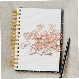 Operitacx 30pcs Bookmark Paper Clip Paper Clips Bookmarks for Bulk Paper Clip Holder Bookmark Marking Clips Cute Paper Clip Book Marks for Novelty Paper Clip Metal Golden