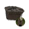 IRISLIFE Bicycle Basket Cover Bag (Brown x Beige)