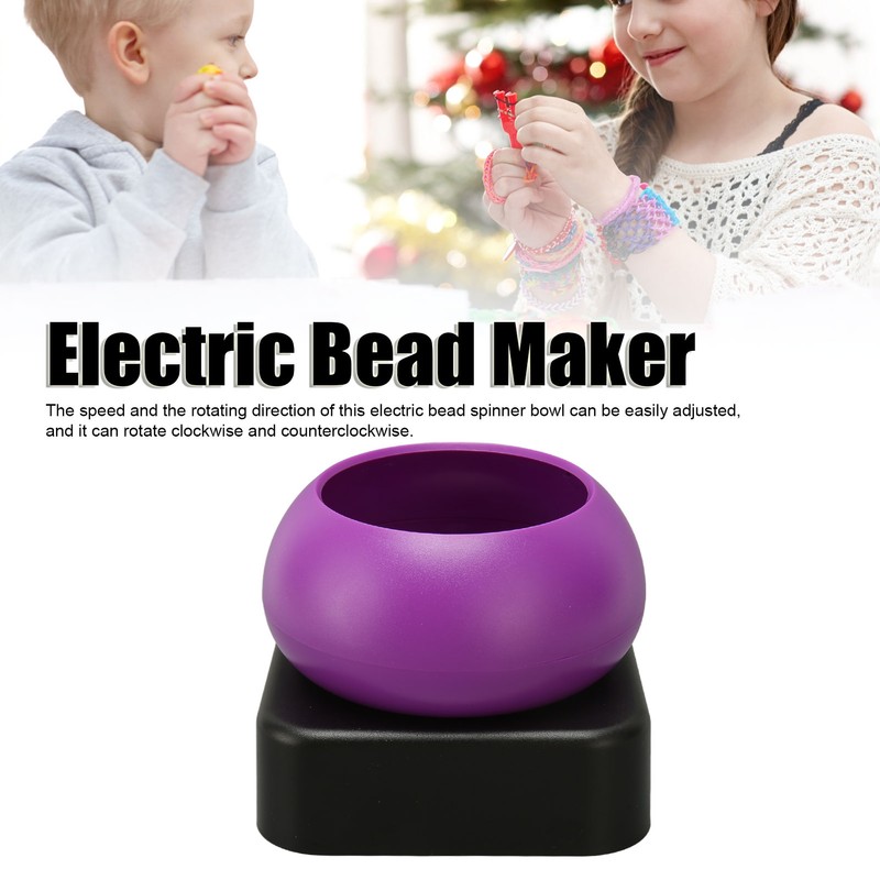 Electric Bead Spinner Bowl Adjustable Speed CW CCW Rotation USB