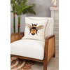 SARO LIFESTYLE Buzzing Bumblebee Embroidered Throw Pillow Cover