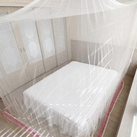 Korean Made Square Mosquito Net for Double/Queen Beds White