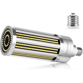 DragonLight 120W Commercial Grade Corn LED Light Bulb Fanless(400 Watt Metal Halide/HID/HPS Replacement) E26/E39 Large Mogul Base LED Lamp 6000K Daylight 15,000LM for High Bay Area Lighting