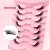 7P-CZ-A02 Clear Band Half Eyelashes, Cat Eye, 15 mm Short