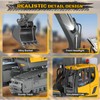 Remote Control Excavator Toy RC Play Excavator Construction Vehicles, 11CH