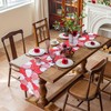 Joyfol Day Valentine’s Day Table Runner 14x69 Inch, Cutwork Embroidered