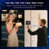Wireless Video Doorbell Camera with 4.3 Inch IPS Display, 1080P