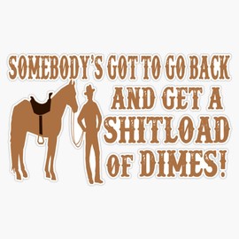 Blazing Saddles Quote Bumper Sticker Vinyl Decal 5 inches