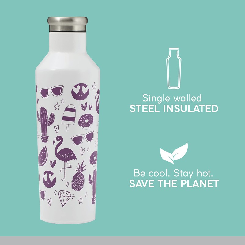 Typhoon Pure 800 ML Colour Changing Steel Water Bottle with