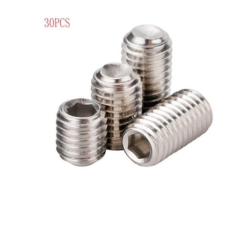 M3 x 10mm Stainless Steel Socket Set Screws Hexagon Socket