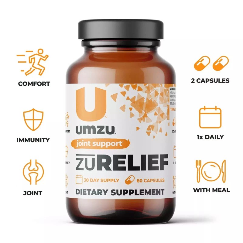 UMZU zuRELIEF Joint Support Dietary Supplement 60 Capsules New Sealed