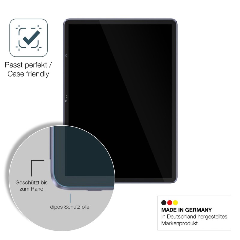 dipos I 2x Screen Protector 9H Clear Compatible with XP-Pen