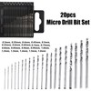 Gasea 20pcs HSS Mini Micro Drill Bit Set 0.3-1.6mm Shank