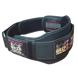 Grip Power Pads Gym Weight Lifting 6" Wide Neoprene Double Belt for Men Back Lumber Support Fitness Exercise Bodybuilding (2X-Large 45" - 48.5")