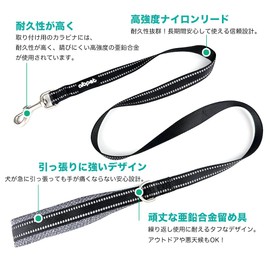 AIBPET Dog Leash Training, Lightweight, Small, Soft, Medium Dogs, Dog Leash for Training, Pull Prevention, Reflective Material, Large Dogs, Washable, Dog Leash Collar, Easy to Put on Harness, Durable