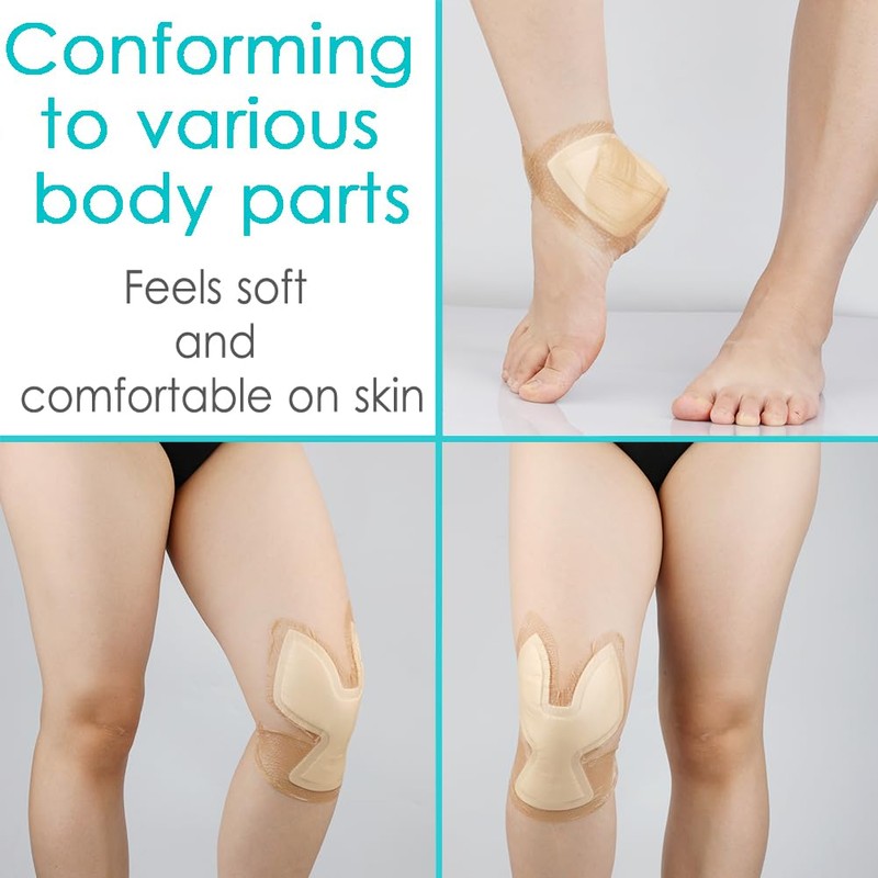 Heel Bordered Silicone Foam Dressing Waterproof Adhesive Sacral Bandages with