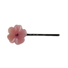 di Prima Milky Flower Bobby Pin, Pink