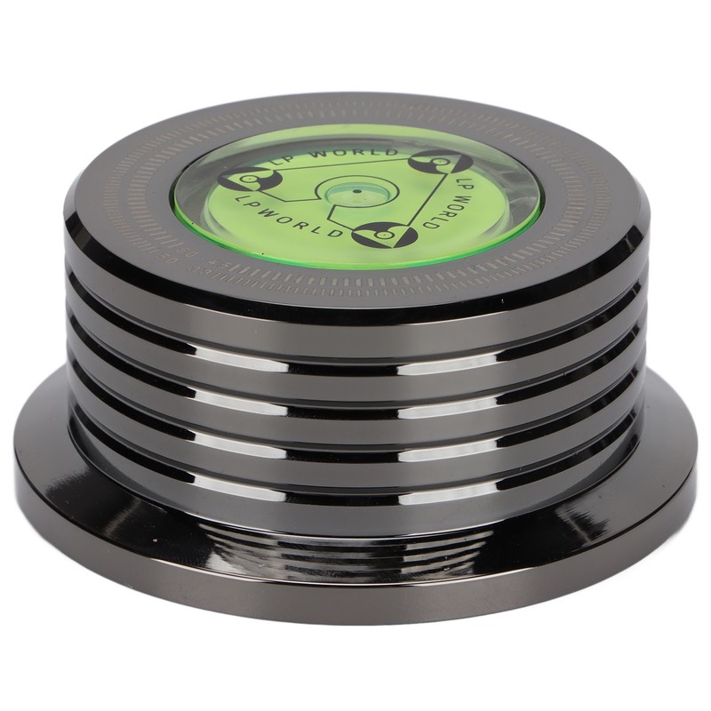 Record Weight Stablizer Aluminum Turntable Disc Clamp with Bubble Leveling
