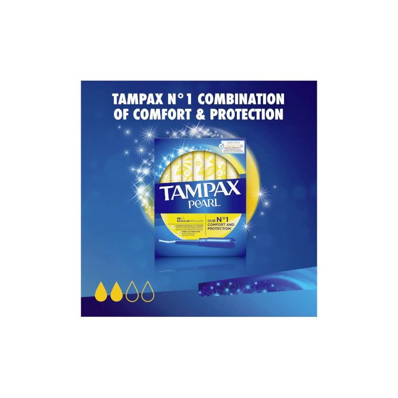 Tampax Pearl Regular Tampons Applicator, 18 each
