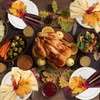 HADDIY Thanksgiving Napkin Ring, Fall Napkin Rings Set of 6