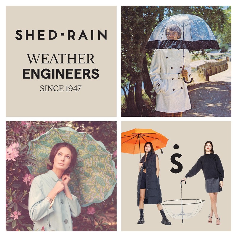 SHEDRAIN Windjammer Vented Manual Golf Stick Black Umbrella, 1 EA