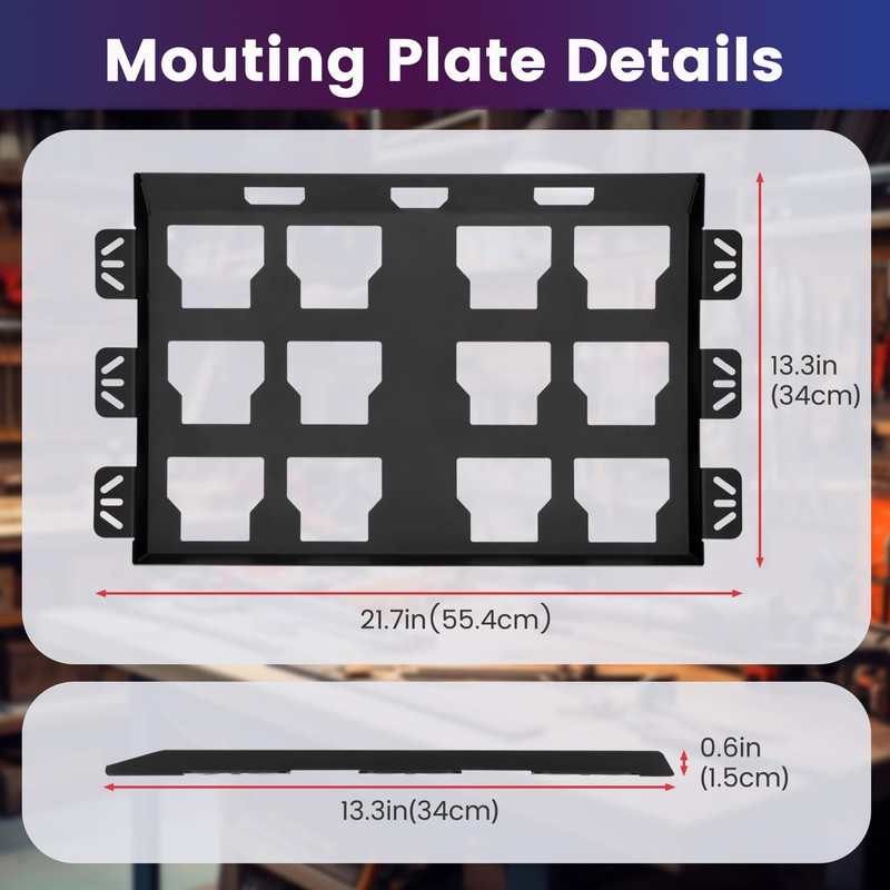 Mounting Plate Compatible with Milwaukee Packout Toolboxes, 48-22-8486 for Milwaukee
