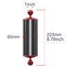 Carbon Fiber Underwater Float Arm with Dual Ball Mounts for