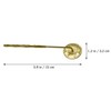 TOYMYTOY All Copper Long Handle Gray Press Brass Hardware Stamp