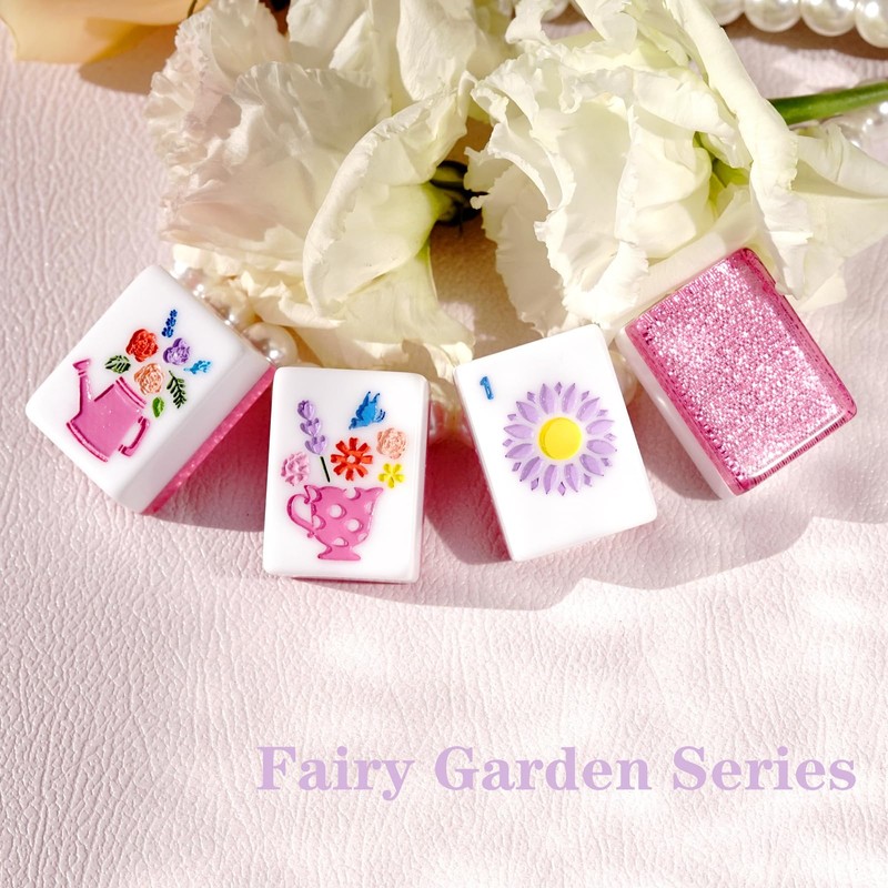 HYZYey Mahjong Tile Set 160 Acrylic Engraved American Mahjong Sets