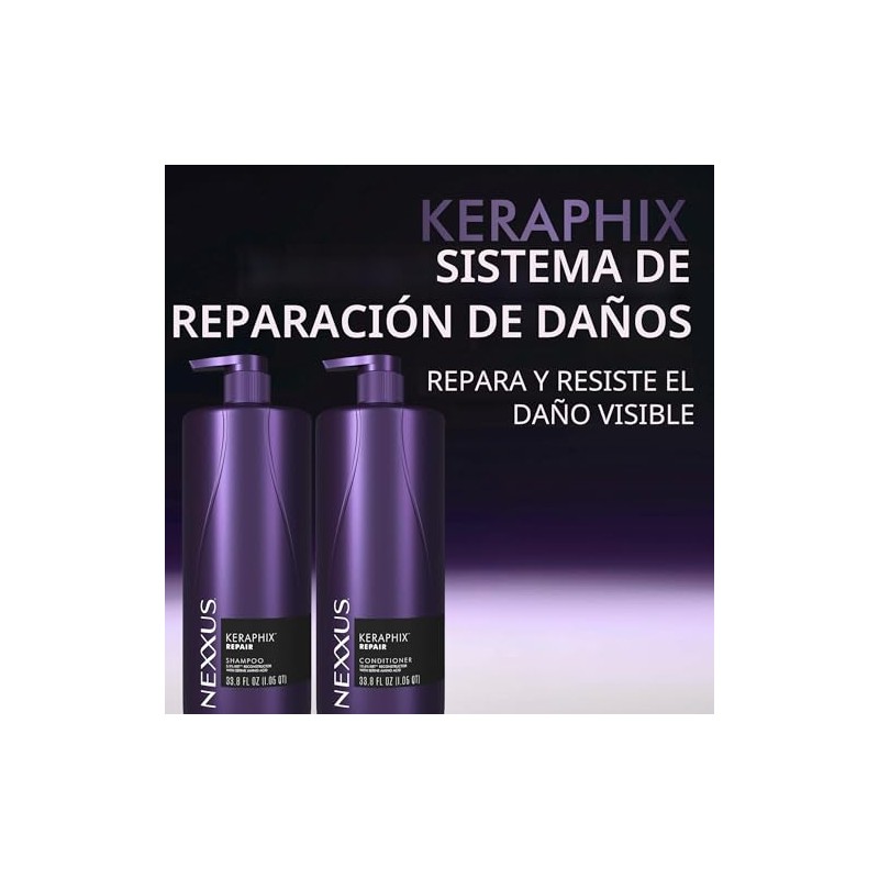 Nexxus Keraphix Champú con ProteinFusion para Cabello Dañado Proteína de