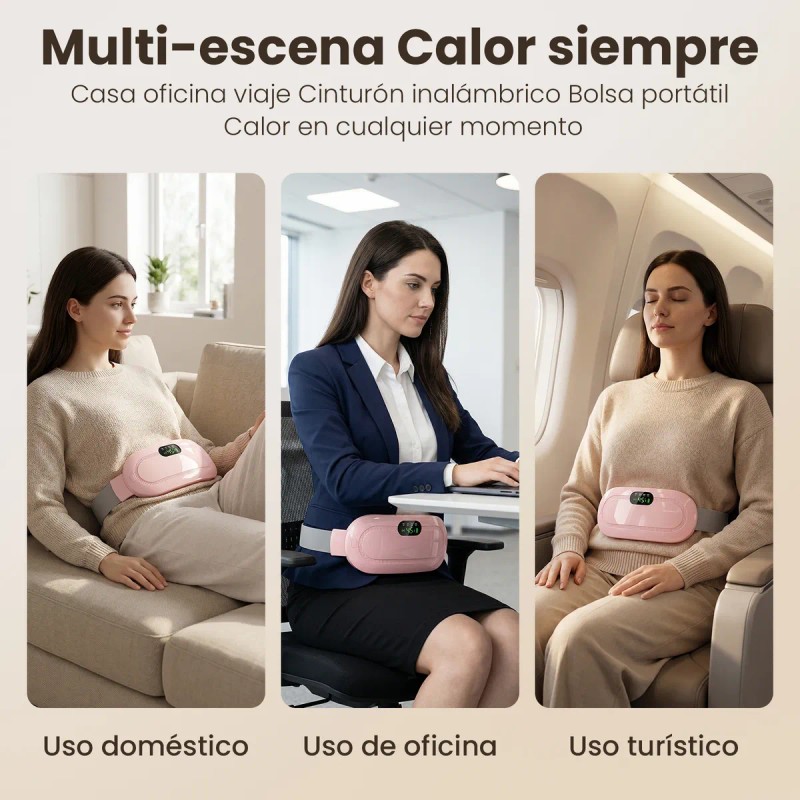 Cinturon Eléctrico Bolsa Termica Para Colicos Menstruales