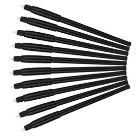 ATOMUS 10pcs Microblading Eyebrow Pen and Blade 11pin Disposable Microblading Permanent Makeup Manual Pen Individual Package