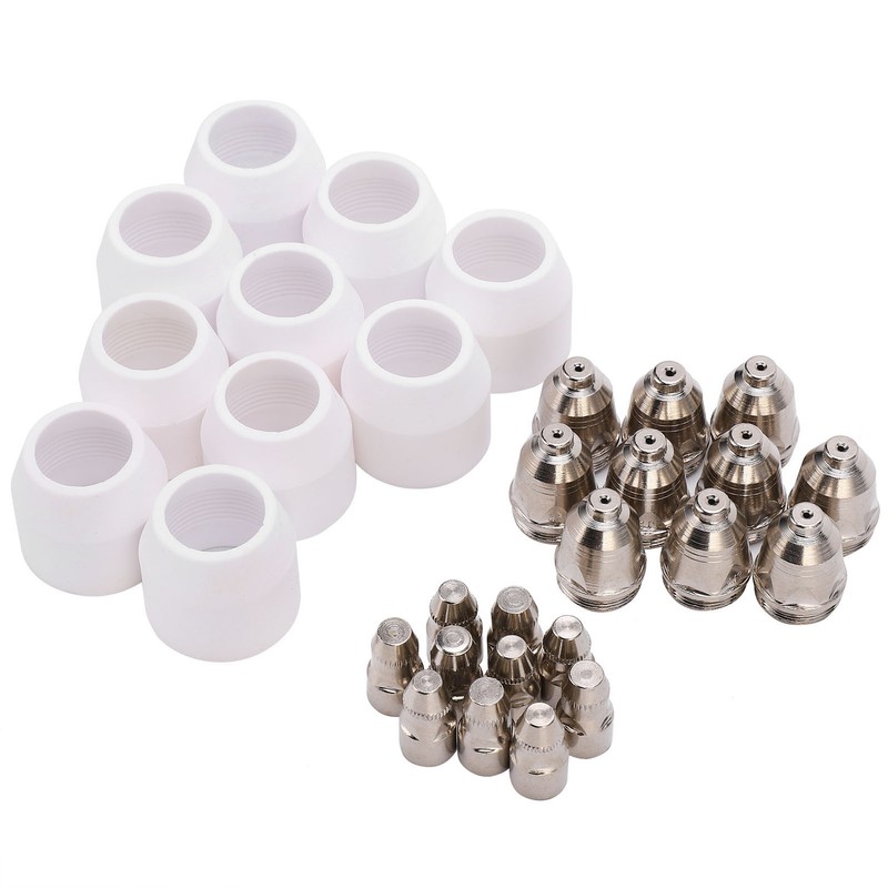 Plasma Consumable Kit P80 Electrode Tip Ceramic Nozzle Set Accessories