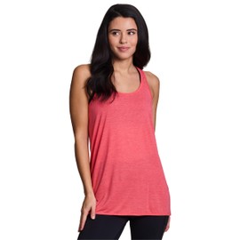 RBX Women's Fashion Yoga Workout Soft Twist Racerback Tank Top Tunic Coral Paradise S