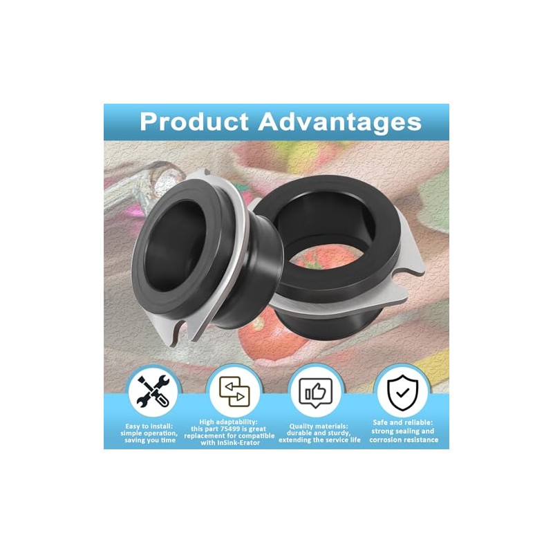 75499 Flex Coupler Garbage Disposal Replacement Parts Compatible with Insink-erator,