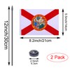 WXTWK 2 Pack USA Florida Flag Florida State Desk Flag