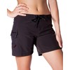 Maui Rippers Women's 5" Board Short Stretch (02, Black)