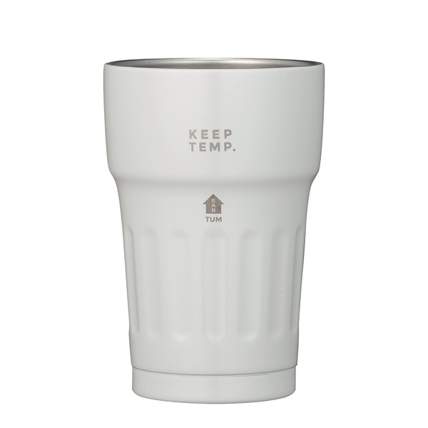 CBJAPAN Tumbler, White, 8.1 fl oz (235 ml), Stainless Steel, Vacuum, Insulated, Cold Insulated, Mini Beer Tumbler, TUM