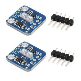 Hailege Set of 2 VEML7700 Ambient Light Sensor Module I2C IIC 16 Bit Light Environment Sensor 0-120k Lux Light Measurement Range