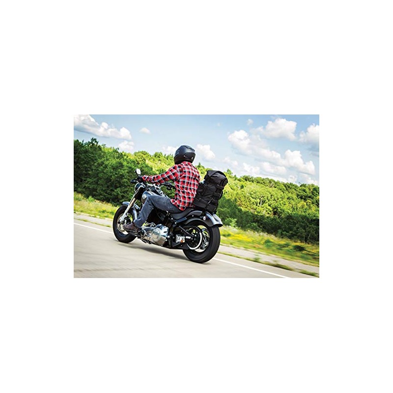 Kuryakyn 3116 Black Side Mount License Plate Clamp