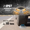 VOLISUN Solar Driveway Lights Dock Deck Light 8-Pack,2 Colors in